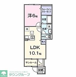 グレイスサイトG 1LDKの間取図画像