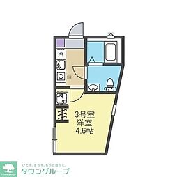 フロンティア瀬谷 1Kの間取図画像