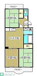 パークヒル弐番館 3DKの間取図画像