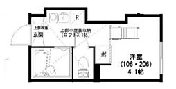 プライムテラス南林間2 ワンルームの間取図画像