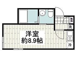 ベイルーム白根 1Kの間取図画像