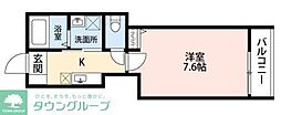 ルミエールいずみ中央 1Kの間取図画像