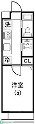 アイビー5 1Kの間取図画像