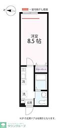 京急本線 杉田駅 徒歩11分の賃貸アパート 1階1Kの間取り