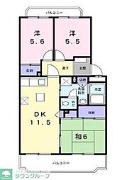 Ｄ．Ｙ．東戸塚 3階3LDKの間取り