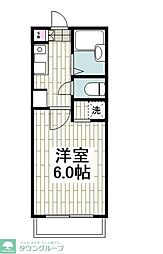 京急本線 上大岡駅 徒歩4分の賃貸マンション 3階1Kの間取り