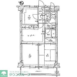 サンピア杉田(サンピアスギタ) 4階2SDKの間取り