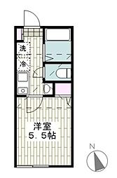 VIALETTA〜ヴィアレッタ〜 2階1Kの間取り