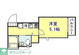 京急本線 弘明寺駅 徒歩8分の賃貸アパート 1階1Kの間取り