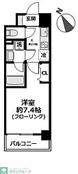 JR京浜東北・根岸線 磯子駅 徒歩10分の賃貸マンション 2階1Kの間取り