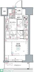 横浜市営地下鉄ブルーライン 伊勢佐木長者町駅 徒歩7分の賃貸マンション 8階1Kの間取り