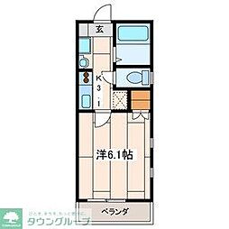GLメゾン横浜 1Kの間取図画像