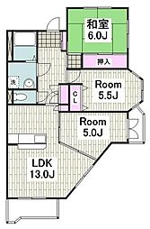 シェ・ノートフ桑原台 3LDKの間取図画像