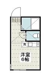 ユナイト南太田レディーマーガレット ワンルームの間取図画像