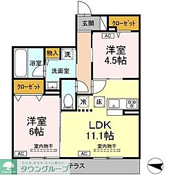 Vista Fuji 2LDKの間取図画像