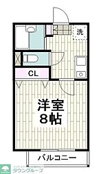 ドルチェ原 1Kの間取図画像