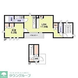磯子区杉田2丁目賃貸 1LDKの間取図画像