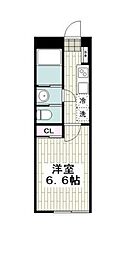 スピカハイツ弘明寺 1Kの間取図画像