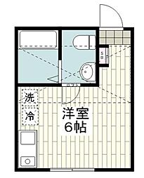 アパート ワンルームの間取図画像
