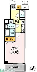 GraceT吉野町 1Kの間取図画像