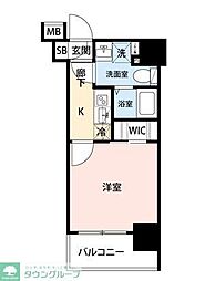 グランリーヴェル横濱南ADELE 1Kの間取図画像