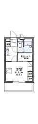 レオパレス日野OGM2 1Kの間取図画像