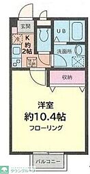 セードル 1Kの間取図画像