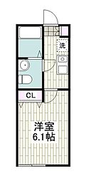 ソラーナ磯子台 1Kの間取図画像