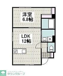Stella杉田 1LDKの間取図画像