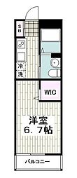 カーサ・デ・シレーナ 1Kの間取図画像