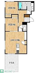 PORTALE横濱港南台 2LDKの間取図画像