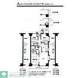 フェリースいずみ中央 2SLDKの間取図画像