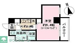 横浜市金沢区谷津町マンション 1Kの間取図画像