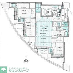 JR京浜東北・根岸線 川口駅 徒歩5分の賃貸マンション 25階3LDKの間取り