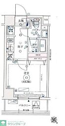 JR京浜東北・根岸線 西川口駅 徒歩3分の賃貸マンション 2階1Kの間取り