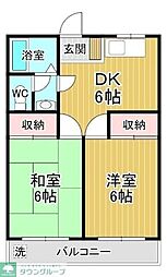 間取図画像 2DK