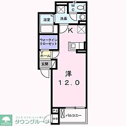 埼玉高速鉄道 南鳩ヶ谷駅 徒歩13分の賃貸アパート 3階1Kの間取り