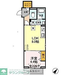 JR京浜東北・根岸線 西川口駅 徒歩7分の賃貸マンション 3階1LDKの間取り