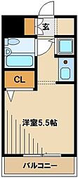 ジョイフル浦和仲町 1Kの間取図画像