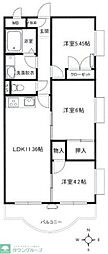 ドエル壱番館 3LDKの間取図画像