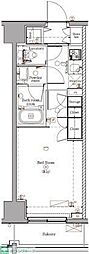 dIPS西川口 1Kの間取図画像