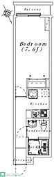 T-2nd 1Kの間取図画像