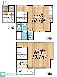 さいたま市浦和区前地2丁目アパート 1LDKの間取図画像