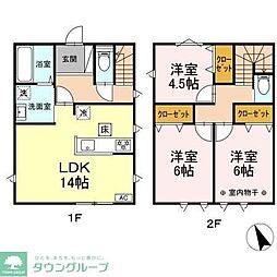 (仮称)あきる野市平沢　戸建貸家　C棟 2階3LDKの間取り
