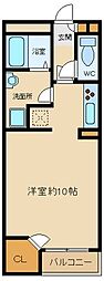 レオネクストマ　メゾン 1階1Kの間取り