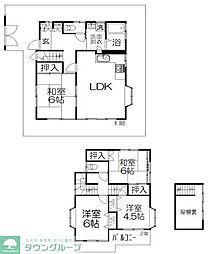 駒木町三丁目戸建 1階4LDKの間取り