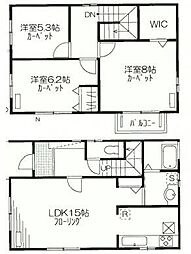 ウッディ昭島 1階3LDKの間取り