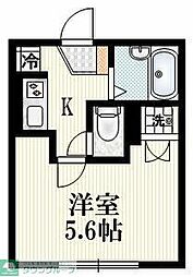 シティハイム清雅タチカワ 1階1Kの間取り