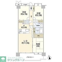 ローヤルガーデン立川けやき台 3LDKの間取図画像