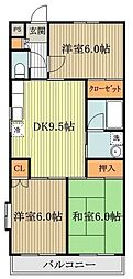 ラ・ヴィオール 3LDKの間取図画像